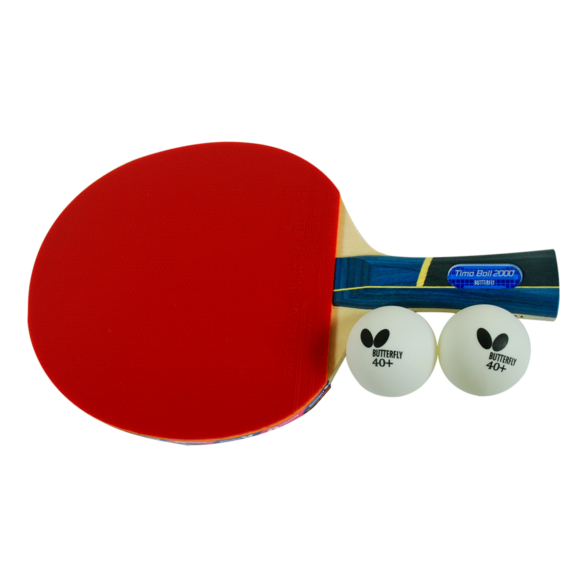 Butterfly Timo Boll 2000 Racket: Racket & Balls